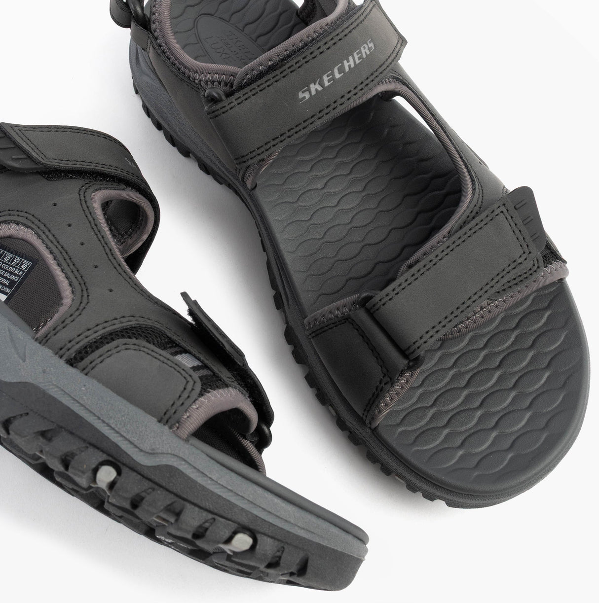 Skechers 205139/BLK PREWITT - RIGDON Mens Sandals Black