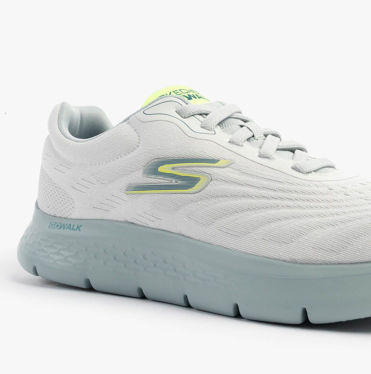 Skechers 216687/WGY GO WALK FLEX Mens Trainers White/Grey