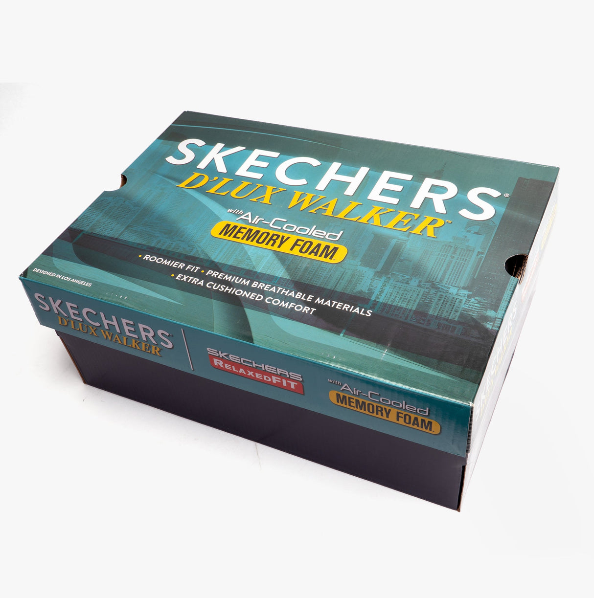 Skechers 232364/CCOR D'LUX WALKER - MEERNO Mens Trainers Charcoal/Orange