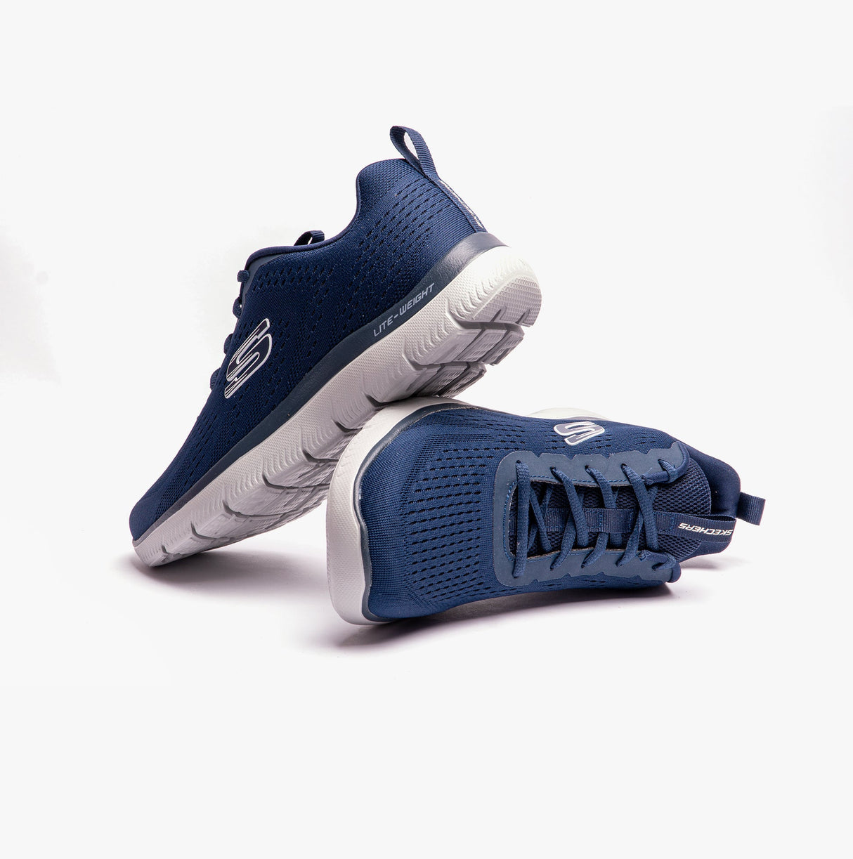 Skechers 232395/NVGY SUMMITS - TORRE Mens Shoes Navy/Gray