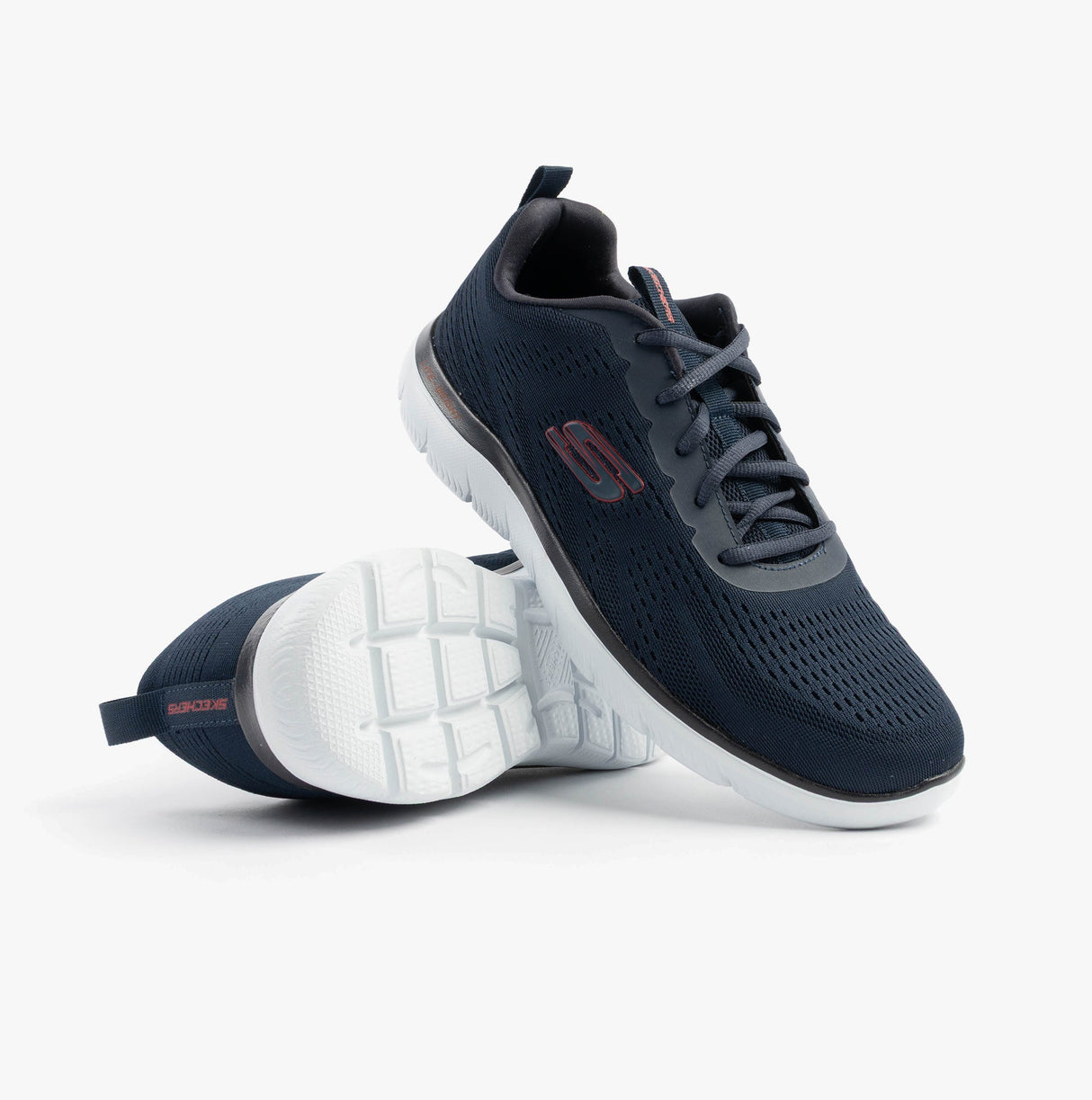 Skechers 232395/NVRD SUMMITS - TORRE Mens Trainers Navy/Red