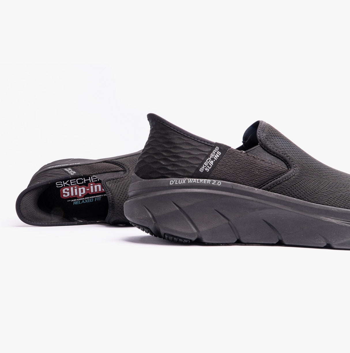 Skechers 232463/BBK D'LUX WALKER 2.0 - REELER Mens Trainers Black