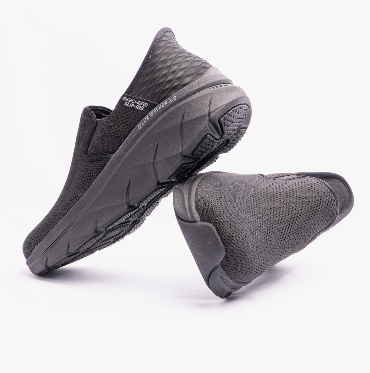 Skechers 232463/BBK D'LUX WALKER 2.0 - REELER Mens Trainers Black