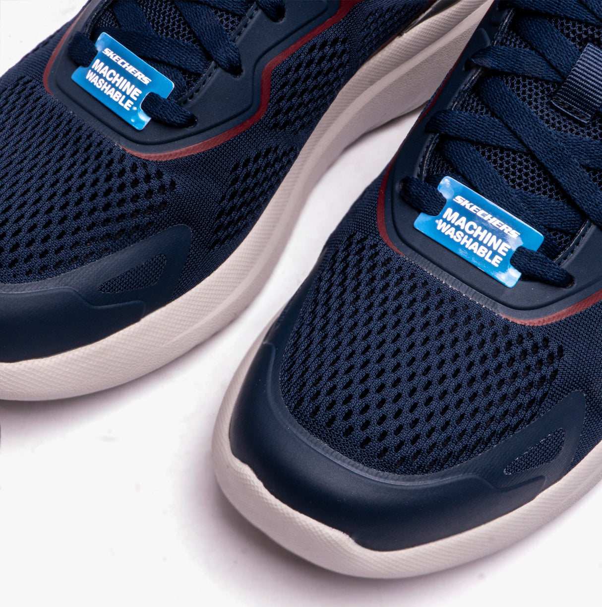 Skechers 232674/NVBU BOUNDER 2.0-ANDAL Mens Trainers Navy/Burgundy