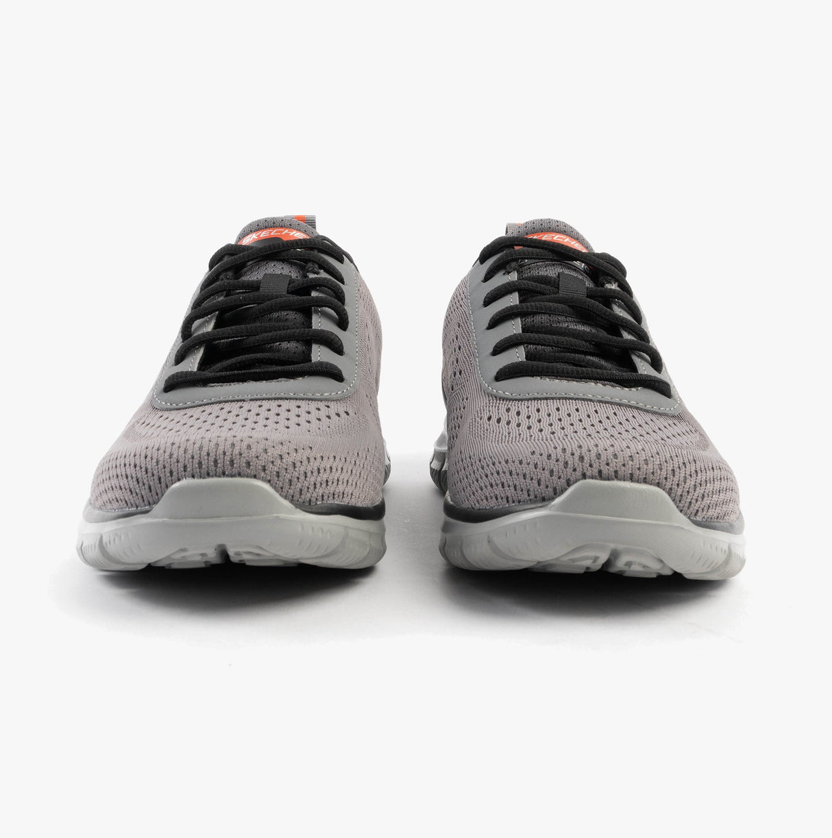 Skechers 232758/CCOR TRACK - LESHUR Mens Trainers Charcoal/Orange