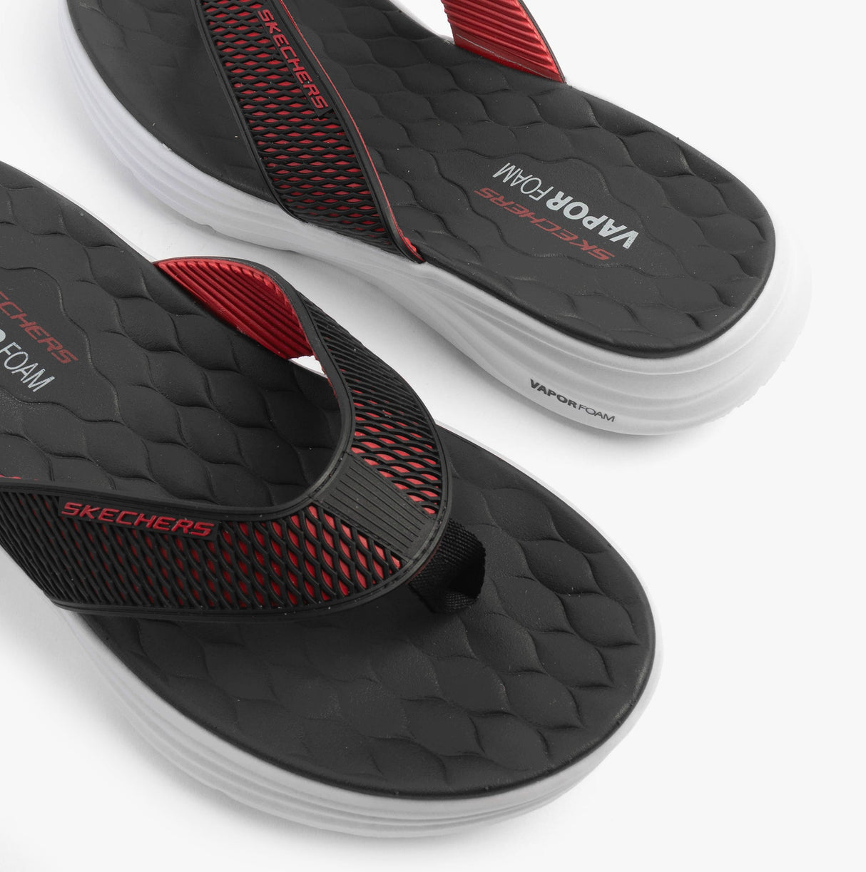 Skechers 232894/BKRD VAPOR FOAM SANDAL - SAYTO Mens Sandals Black/Red