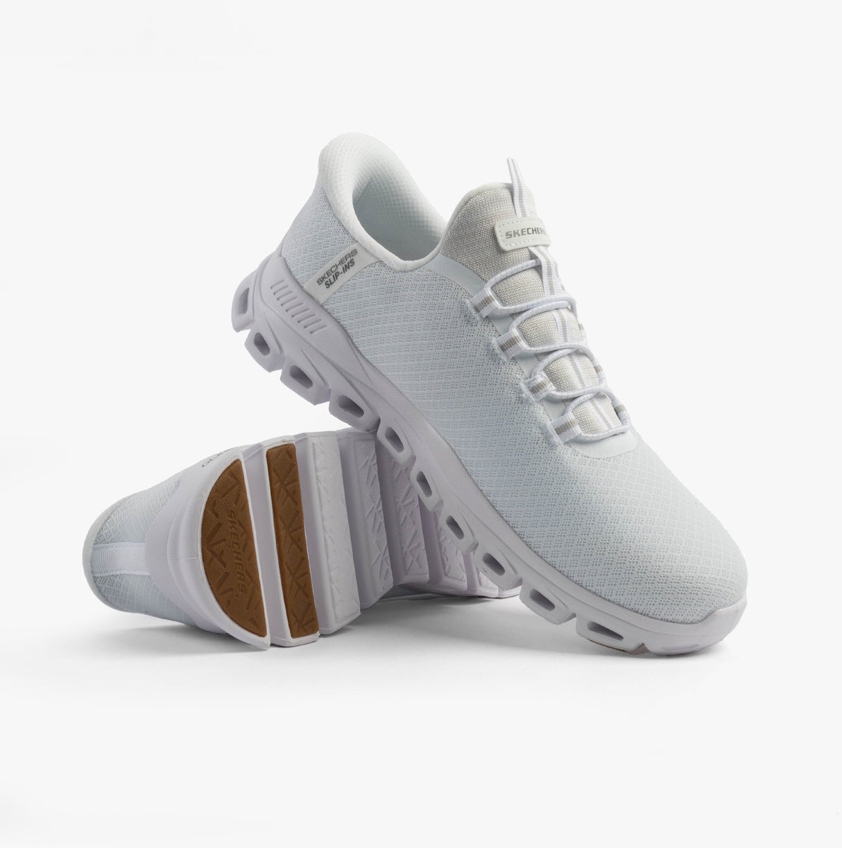 Skechers 233010/WHT GLIDE-STEP - NOXUS Mens Trainers White