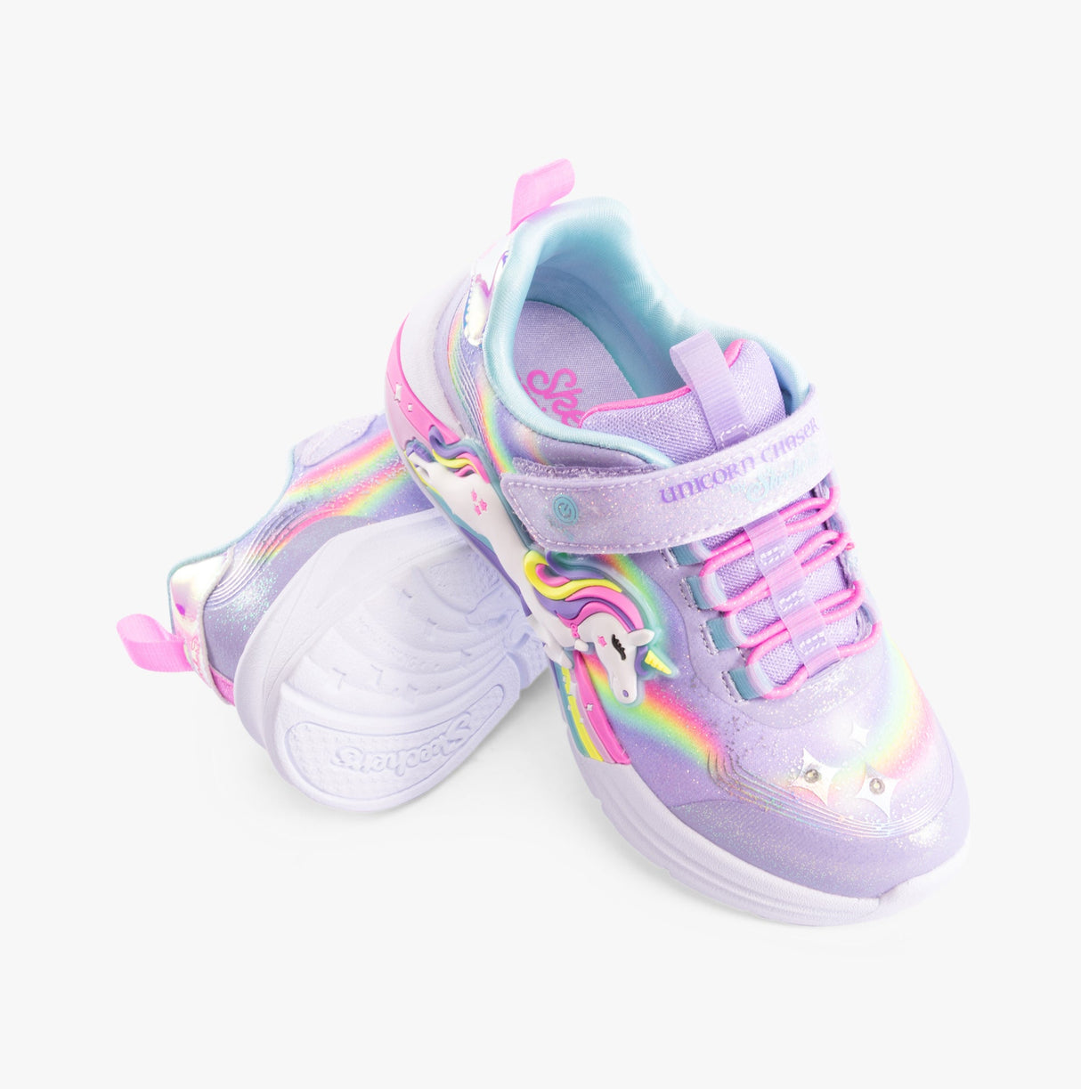 Skechers 302298-L/N-UNICORN CHASER Girls Trainers Lavender/Multi