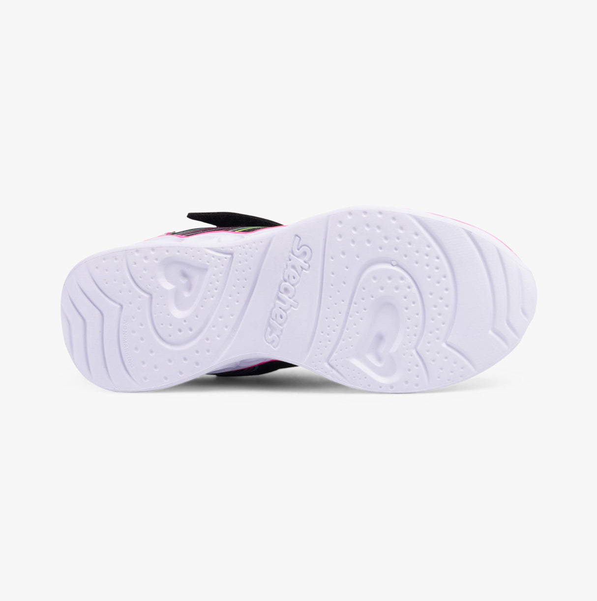 Skechers 302689L/BKMT HEART LIGHTS - RETRO HEARTS Girls Trainers Black/Multi