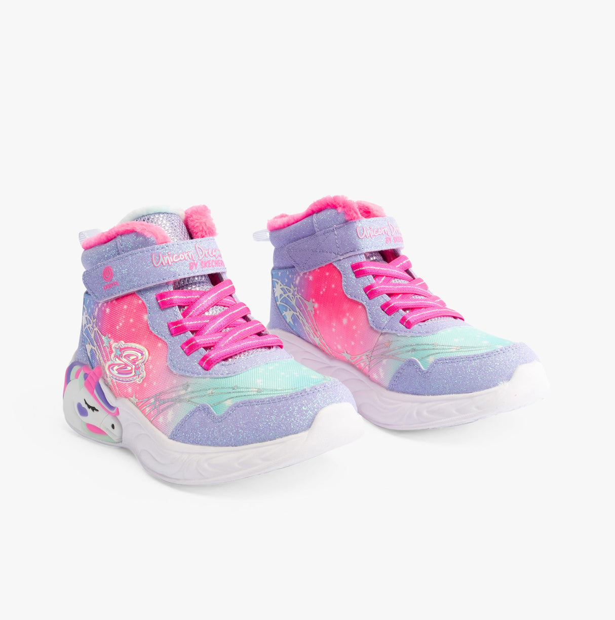 Skechers 303057L/LVHP UNICORN DREAMS - MAGICAL COVE Girls Trainers Lavender/Hot Pink