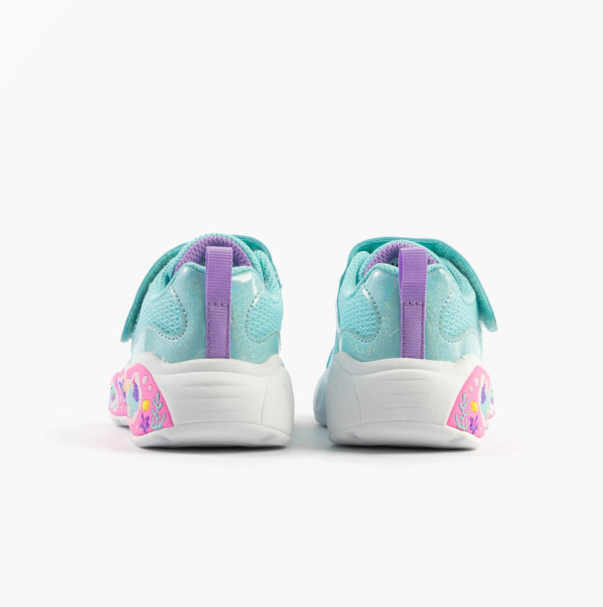 Skechers 303158N/TQMT PLAY SCENE - FUN SQUAD Girls Trainers Turquoise Multi