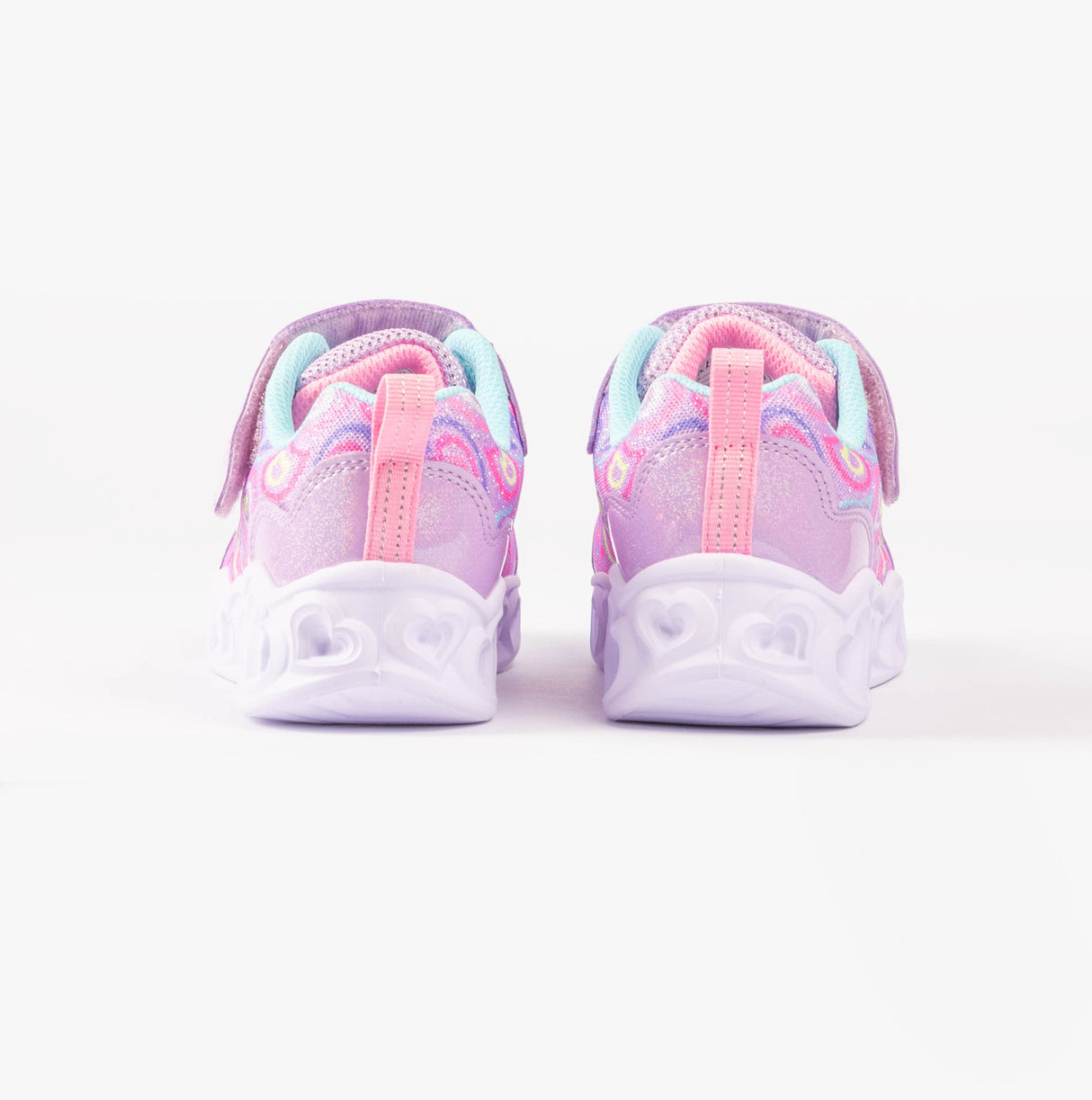 Skechers 303257L/LVMT HEART LIGHTS - BOOGIE LOVE Girls Trainers Lavender Multi