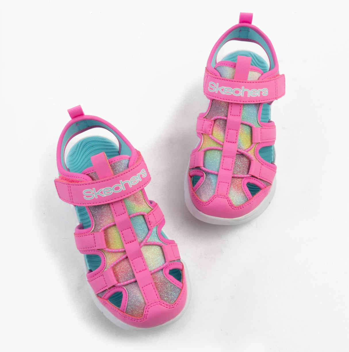 Skechers 303276L/HPMT FLEX SPLASH - DAYLIGHT SHIMMER Girls Sandals Hot Pink /Multi