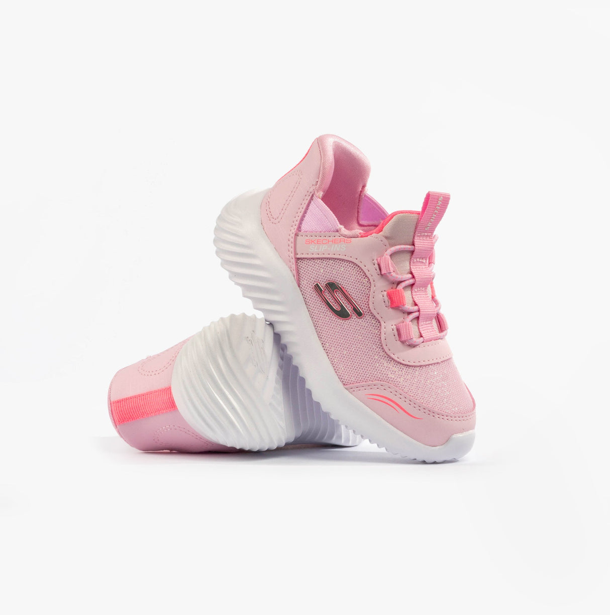 Skechers 303585N/LTPK BOUNDER - SIMPLE CUTE Girls Trainers Light Pink