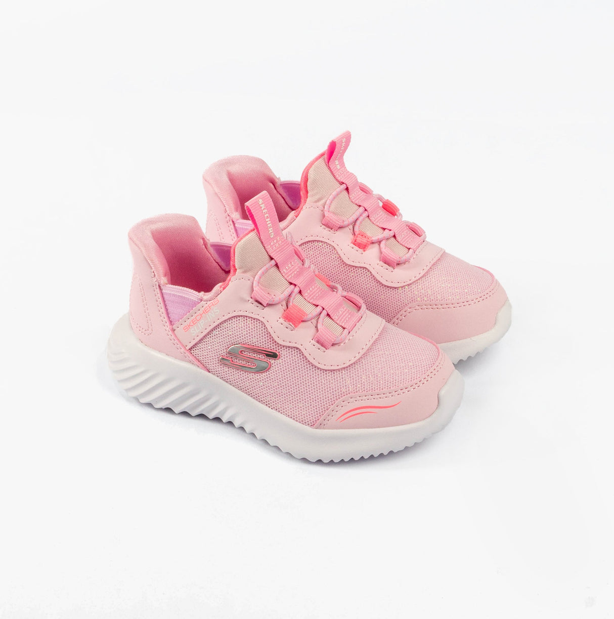 Skechers 303585N/LTPK BOUNDER - SIMPLE CUTE Girls Trainers Light Pink
