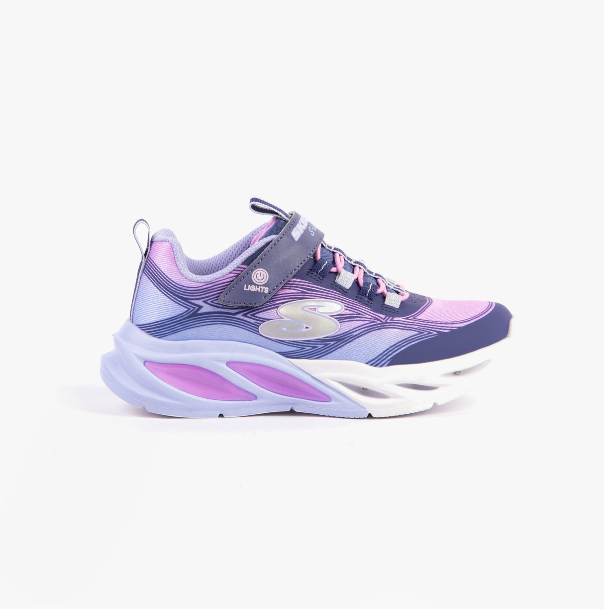 Skechers 303712L/NVMT COSMIC GLOW Girls Trainers Navy Multi