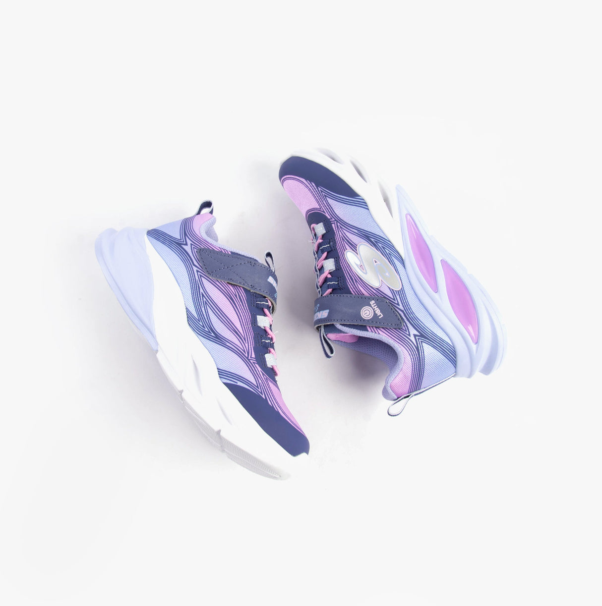 Skechers 303712L/NVMT COSMIC GLOW Girls Trainers Navy Multi