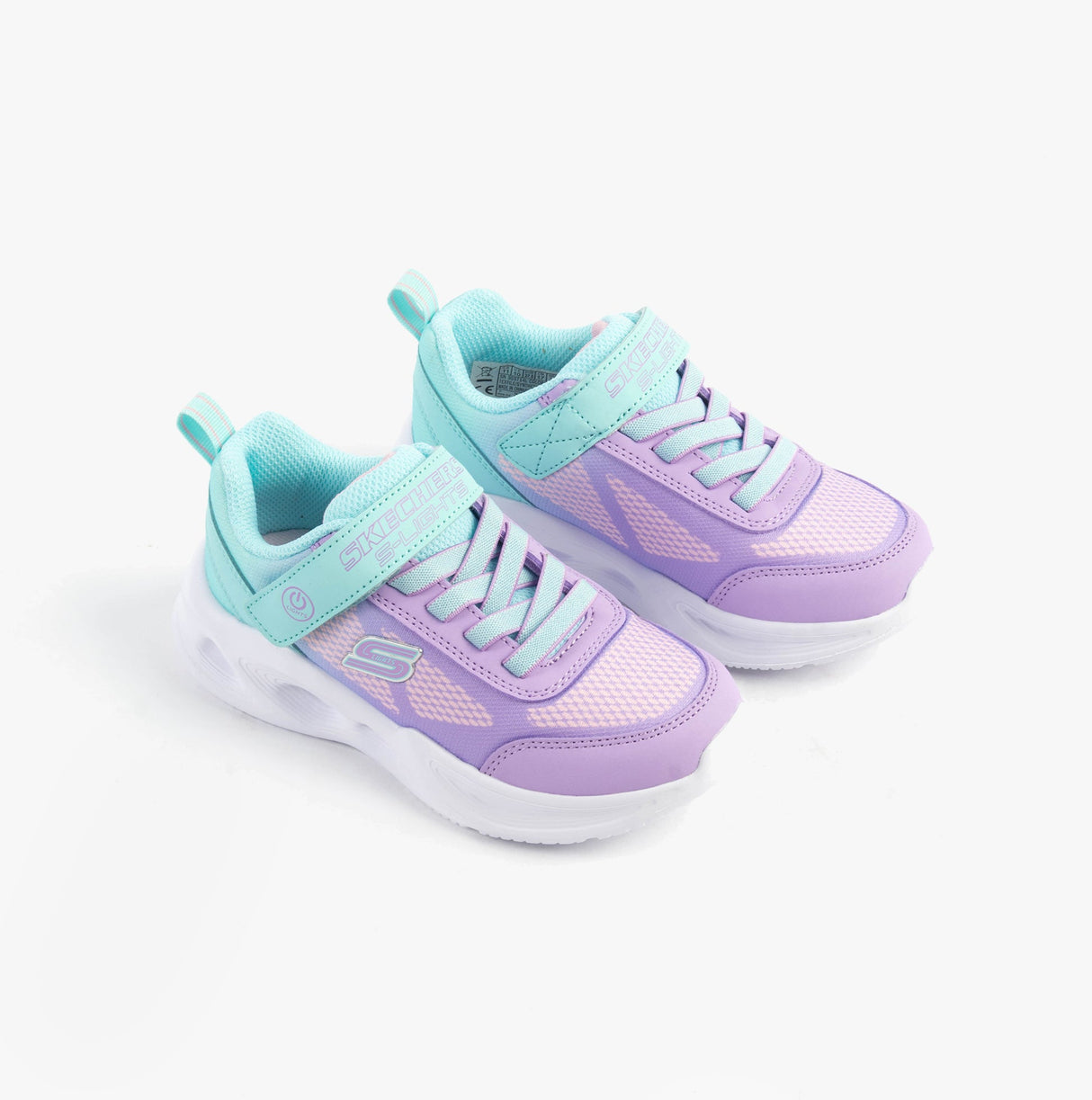 Skechers 303714L/TQLV SOLA GLOW - OMBRE DELUXE Girls Trainers Multicoloured