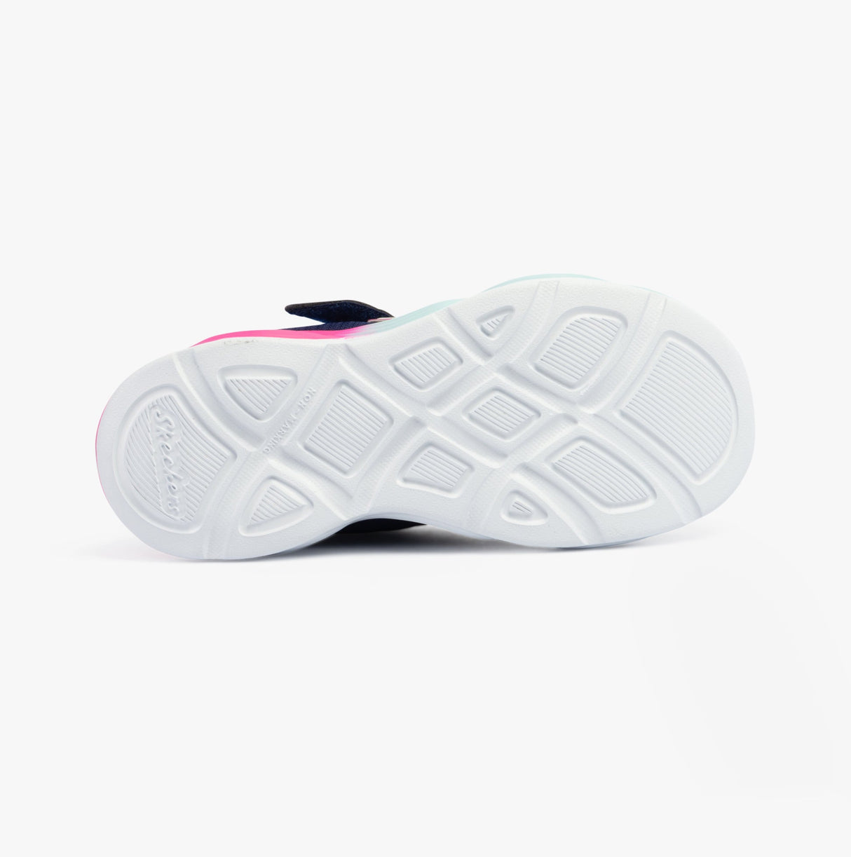 Skechers 303717L/NVMT TWISTY GLOW Girls Trainers Navy/Multi