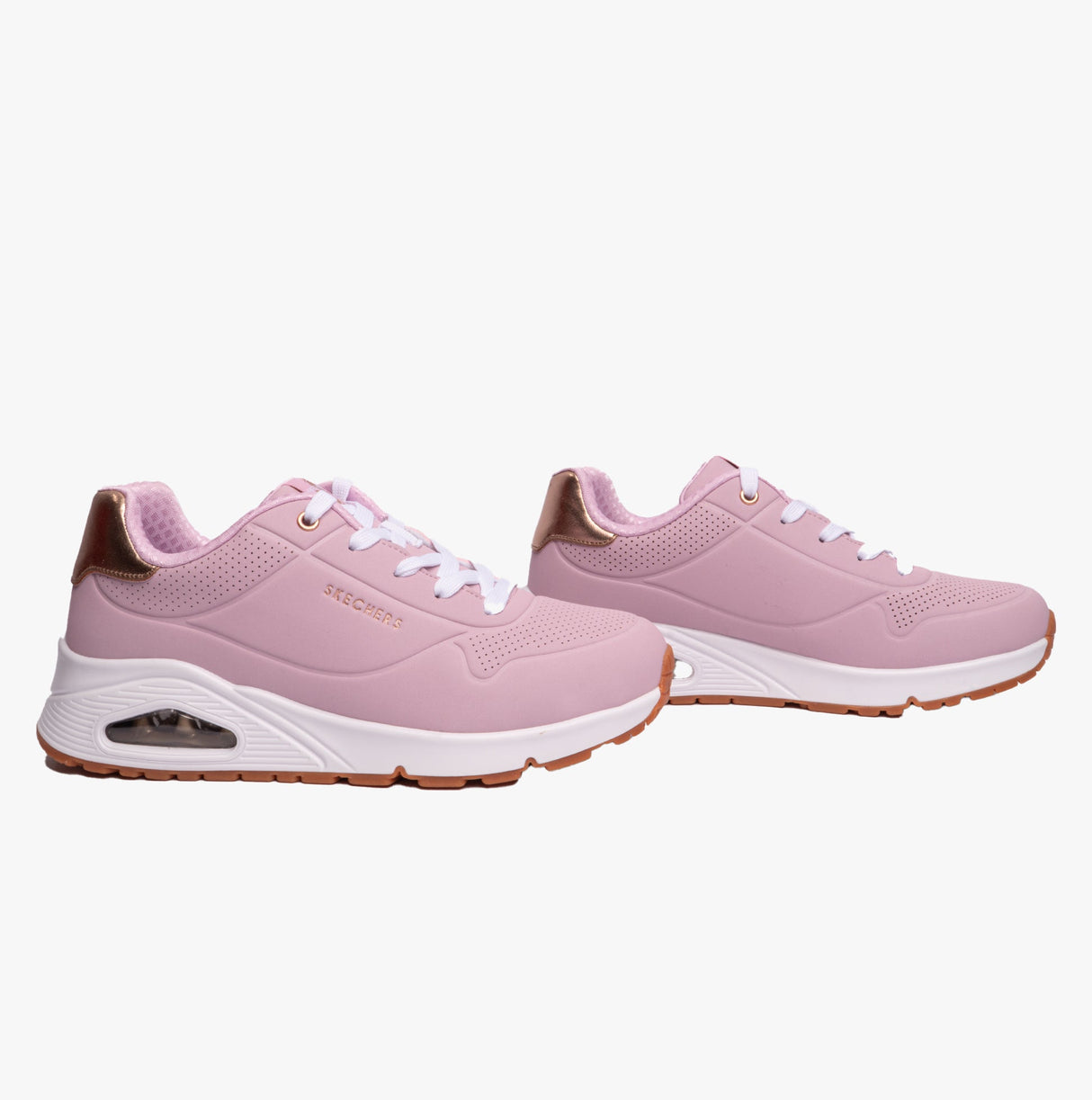 Skechers 310545L/PNK UNO GEN1 - SHIMMER AWAY Girls Casual Shoes Pink