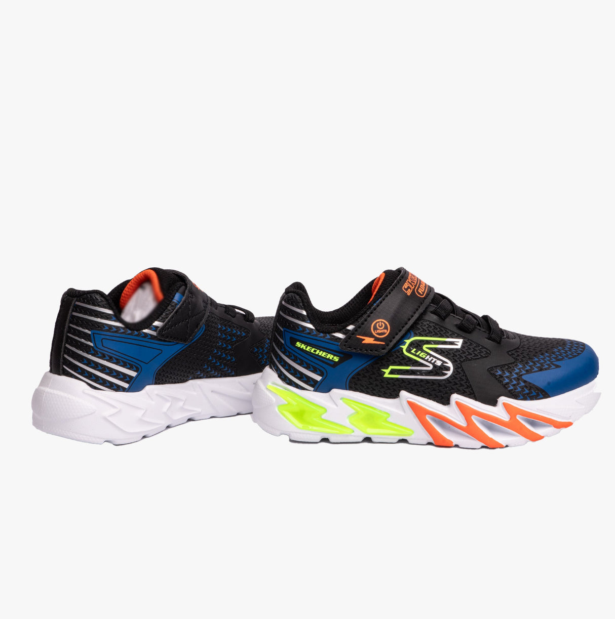 Skechers 400138L/BKBL FLEX-GLOW BOLT Boys Sport Black/Blue