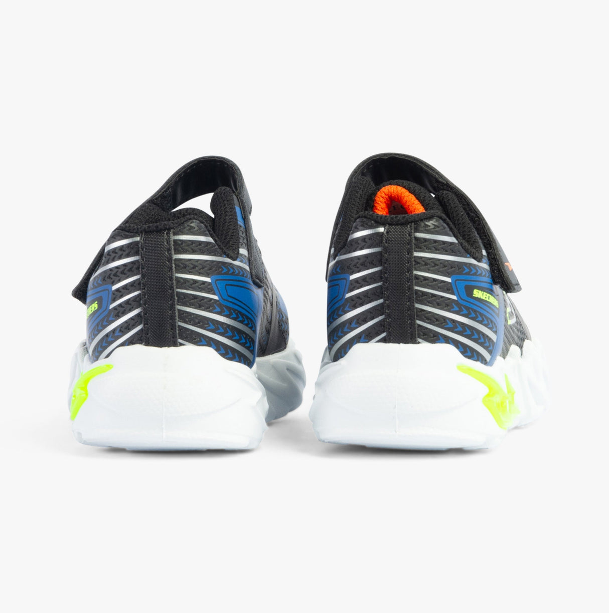 Skechers 400138N/BKBL FLEX-GLOW BOLT Boys Trainers Black/Blue