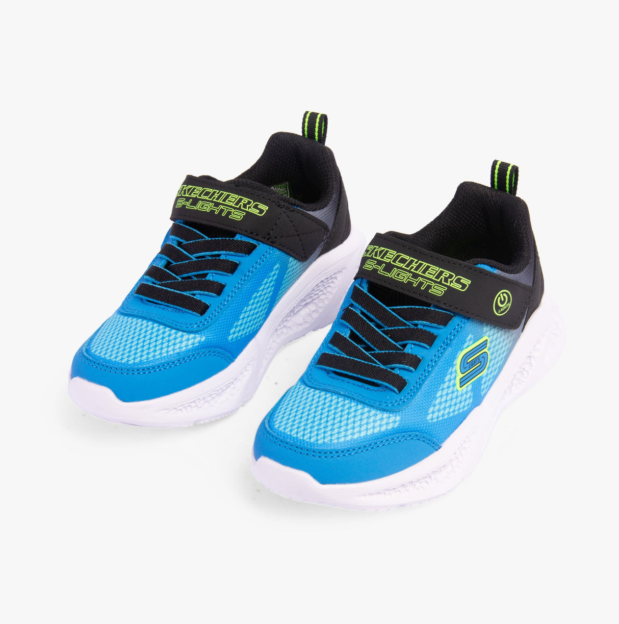 Skechers 401495L/BKBL METEOR-LIGHTS-KRENDO Boys Trainers Black/Blue