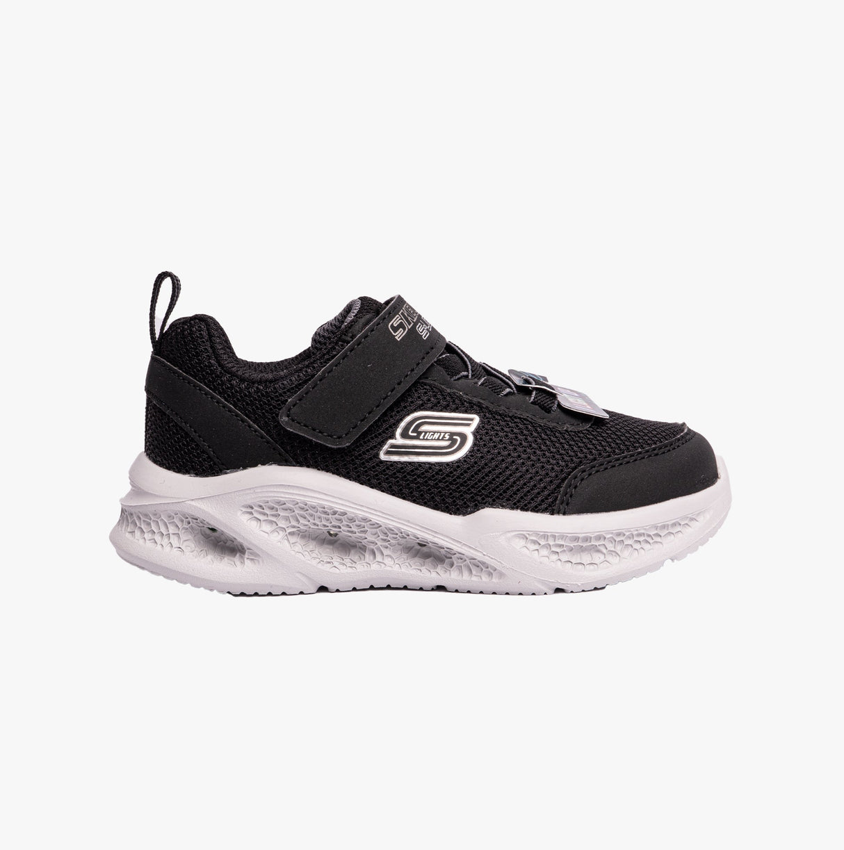 Skechers 401675N/BKGY METEOR-LIGHTS Boys Trainers Black/Gray