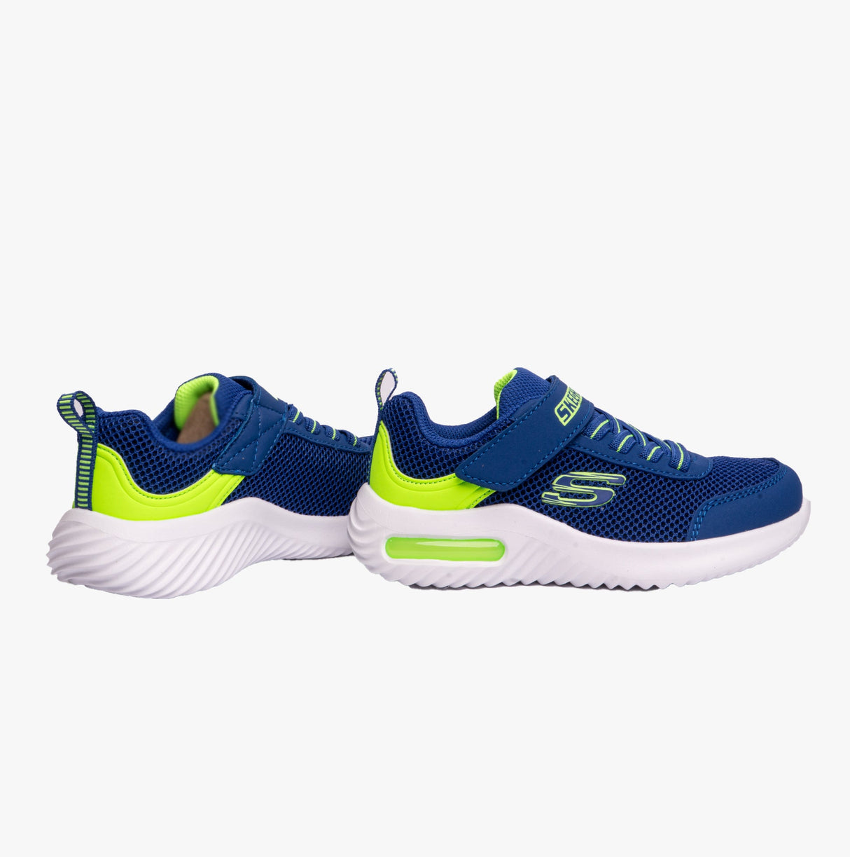 Skechers 403748L/BLLM BOUNDER-TECH Boys Trainers Blue/Lime