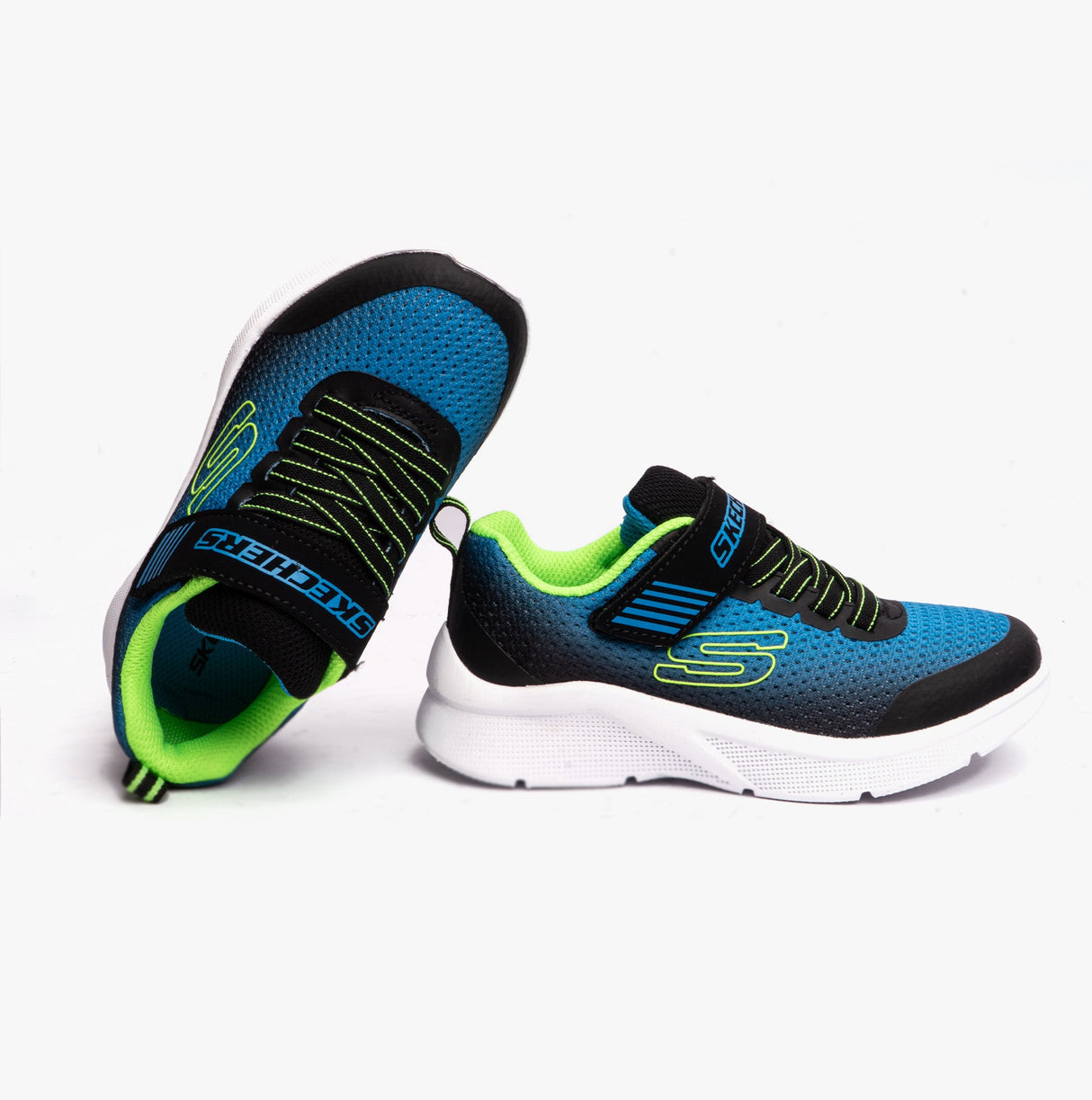 Skechers 403826L/BBLM MICROSPEC - ZORVA Boys Sport Blk/Blue/Lime