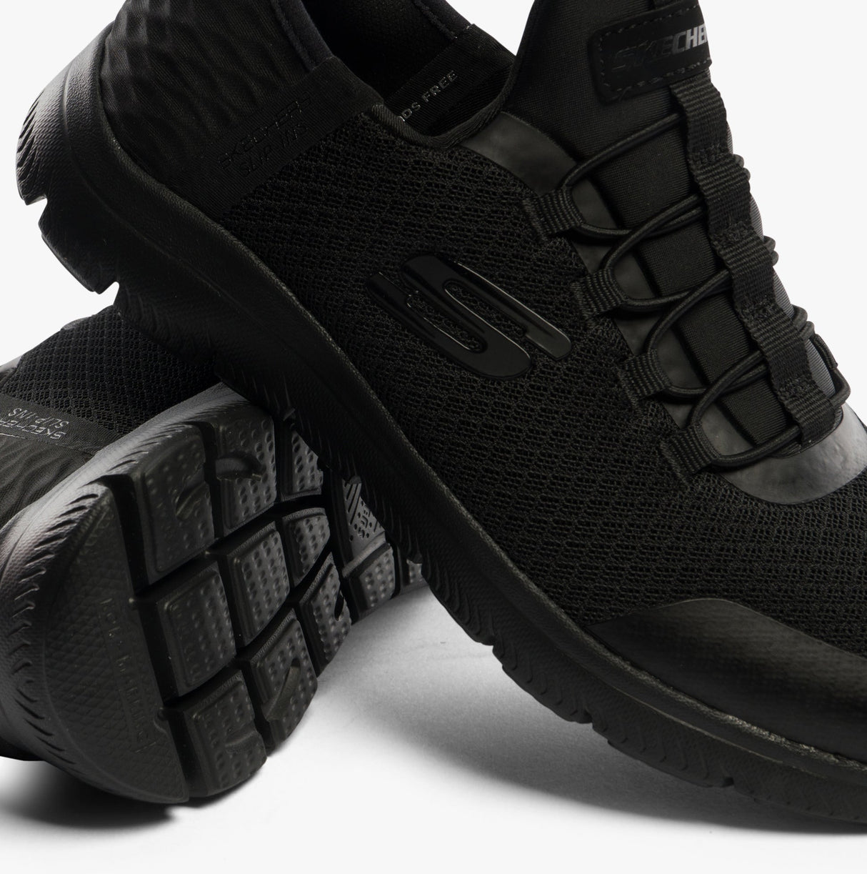 Skechers 403833L/BBK SUMMITS - HIGH RANGE Boys Trainers Black