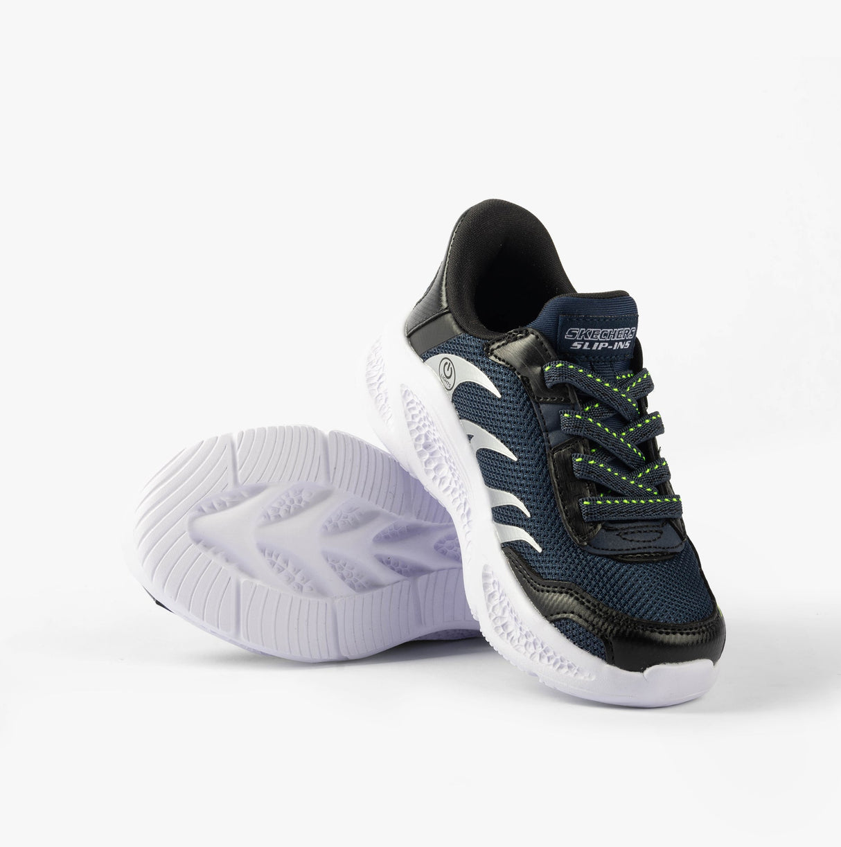 Skechers 403848L/NVBK METEOR-LIGHTS-BRISK-BEAMS Boys Trainers Navy/Black