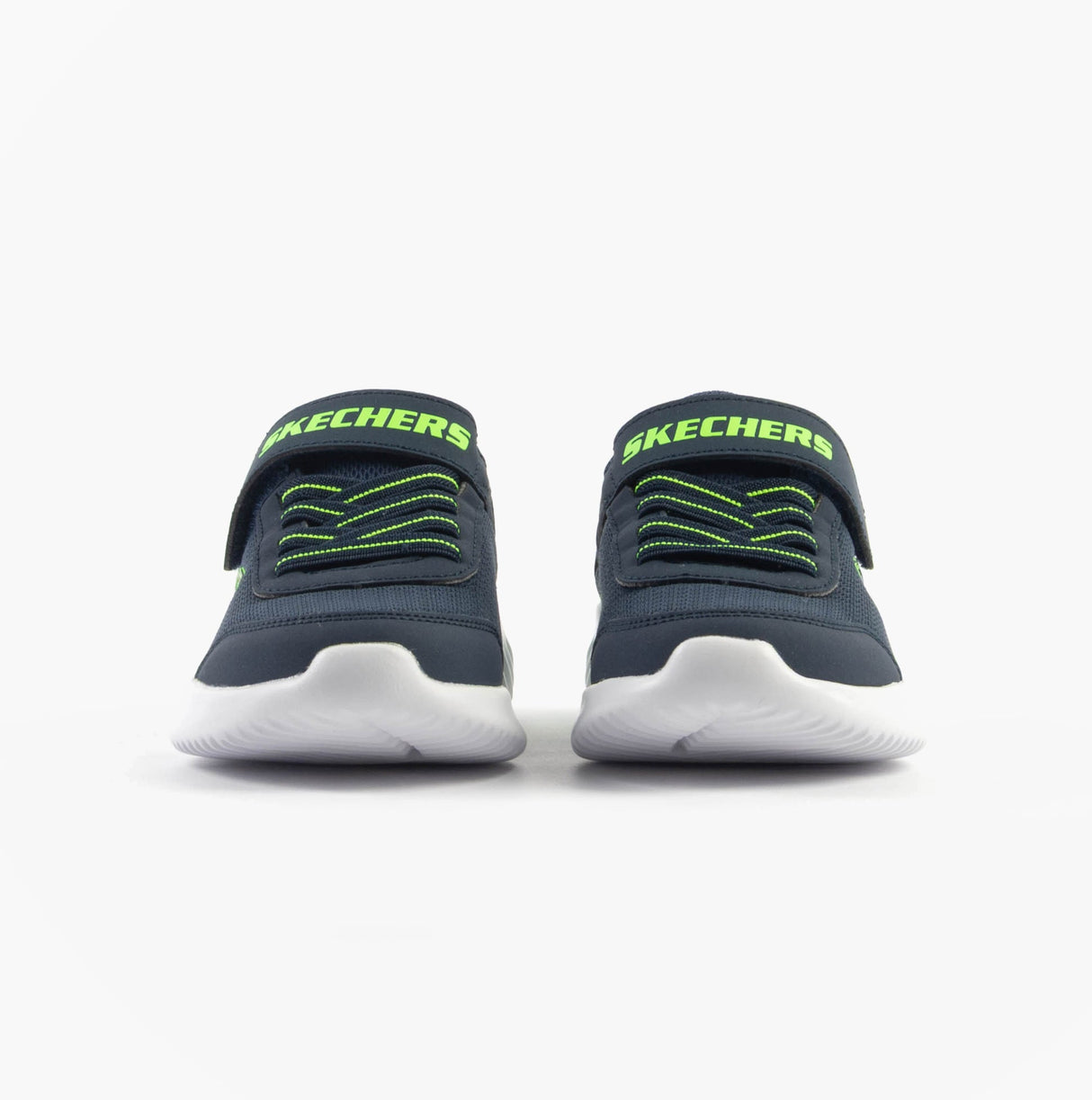 Skechers 403908L/NVLM BOUNDER - TREKZIC Boys Trainers Navy/Lime
