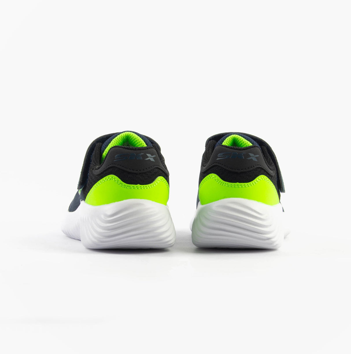 Skechers 403908L/NVLM BOUNDER - TREKZIC Boys Trainers Navy/Lime