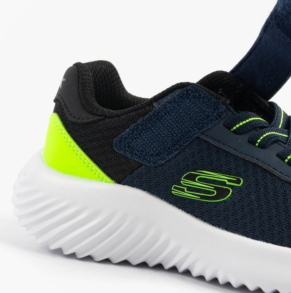Skechers 403908L/NVLM BOUNDER - TREKZIC Boys Trainers Navy/Lime