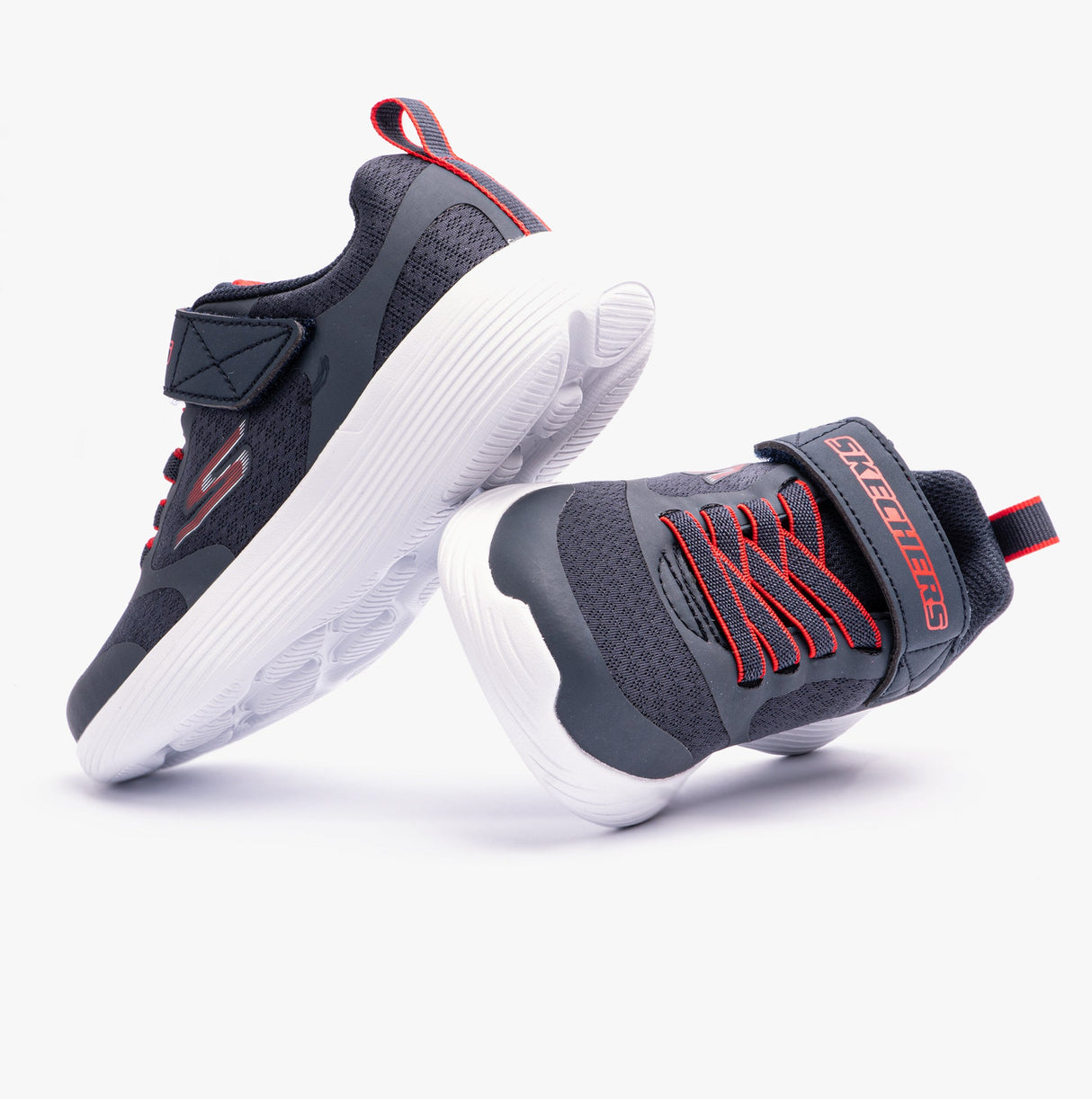 Skechers 405095L/NVRD GO RUN 400 V2 Boys Trainers Navy/Red