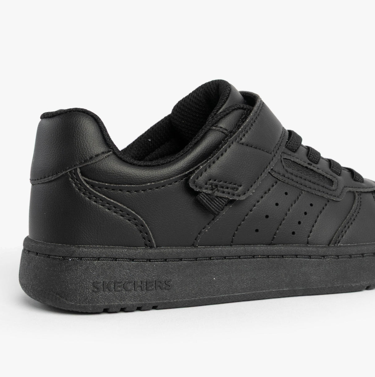 Skechers 405638L/BBK QUICK STREET Boys School Trainers Black
