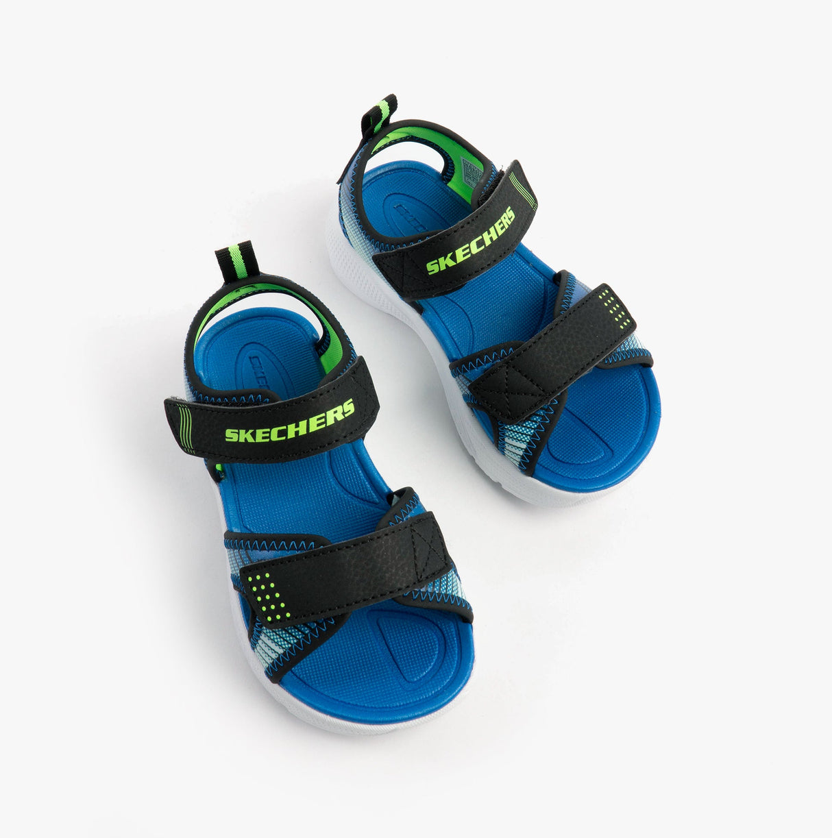 Skechers 407034L/BKLM MICROSPEC - SPLASH Boys Sandals Black/Lime