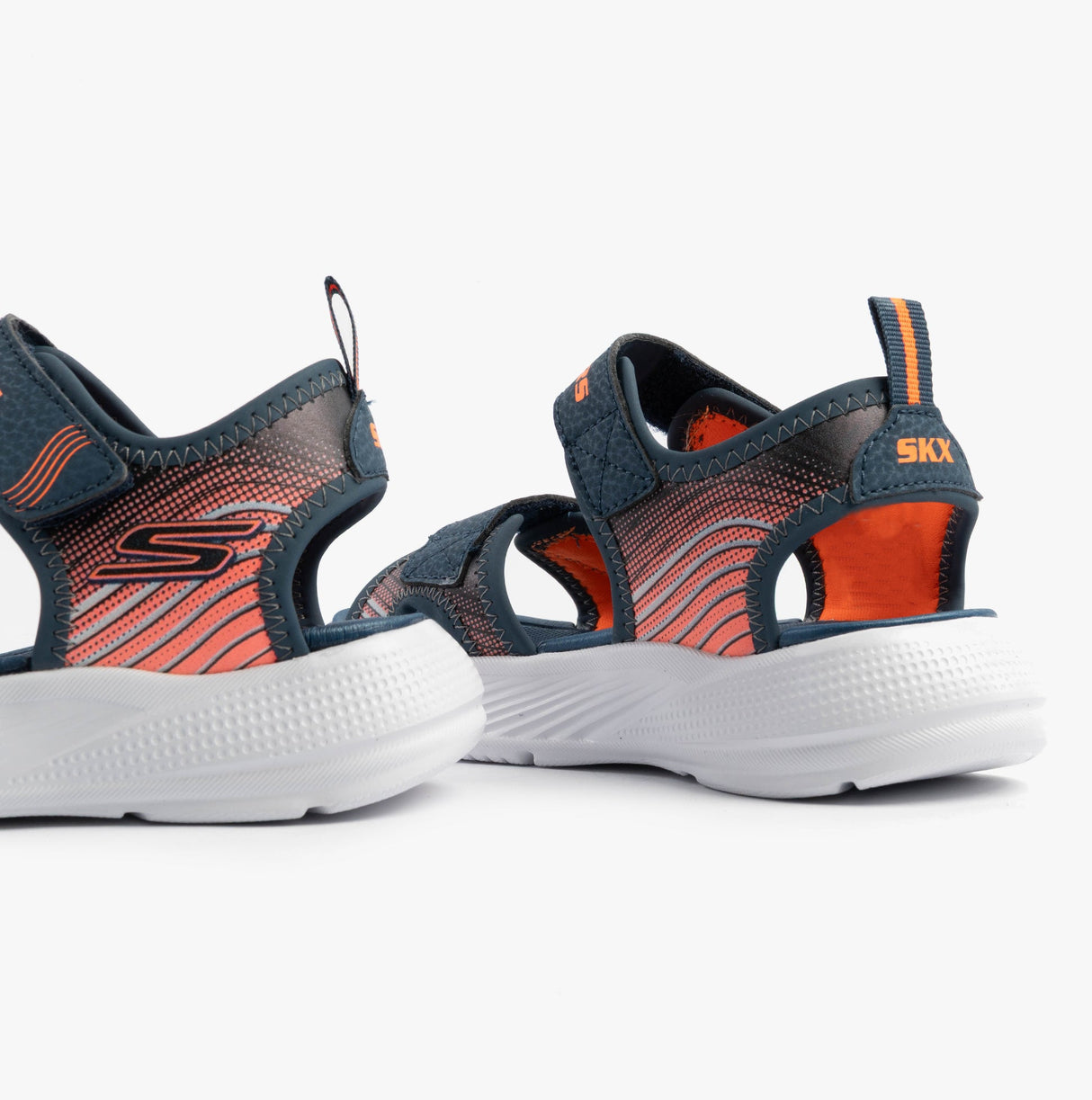 Skechers 407034L/NVOR MICROSPEC - SPLASH Boys Sandals Navy/Orange