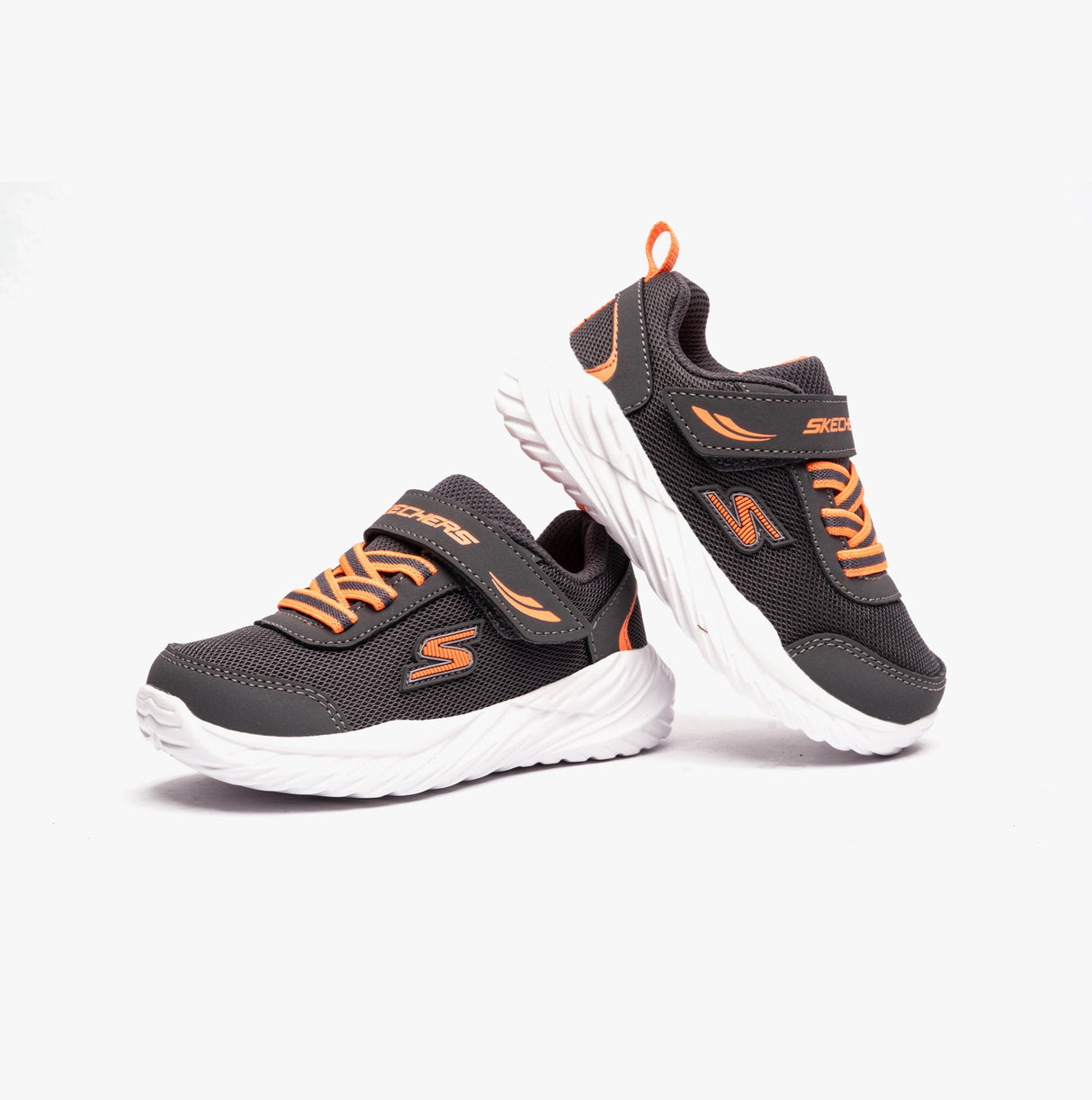 Skechers 407308N/CCOR NITRO SPRINT-ROWZER Boys Sneaker Charcoal/Orange