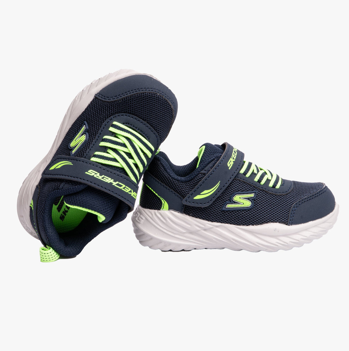 Skechers 407308N/NVLM NITRO SPRINT-ROWZER Boys Sneaker Navy/Lime