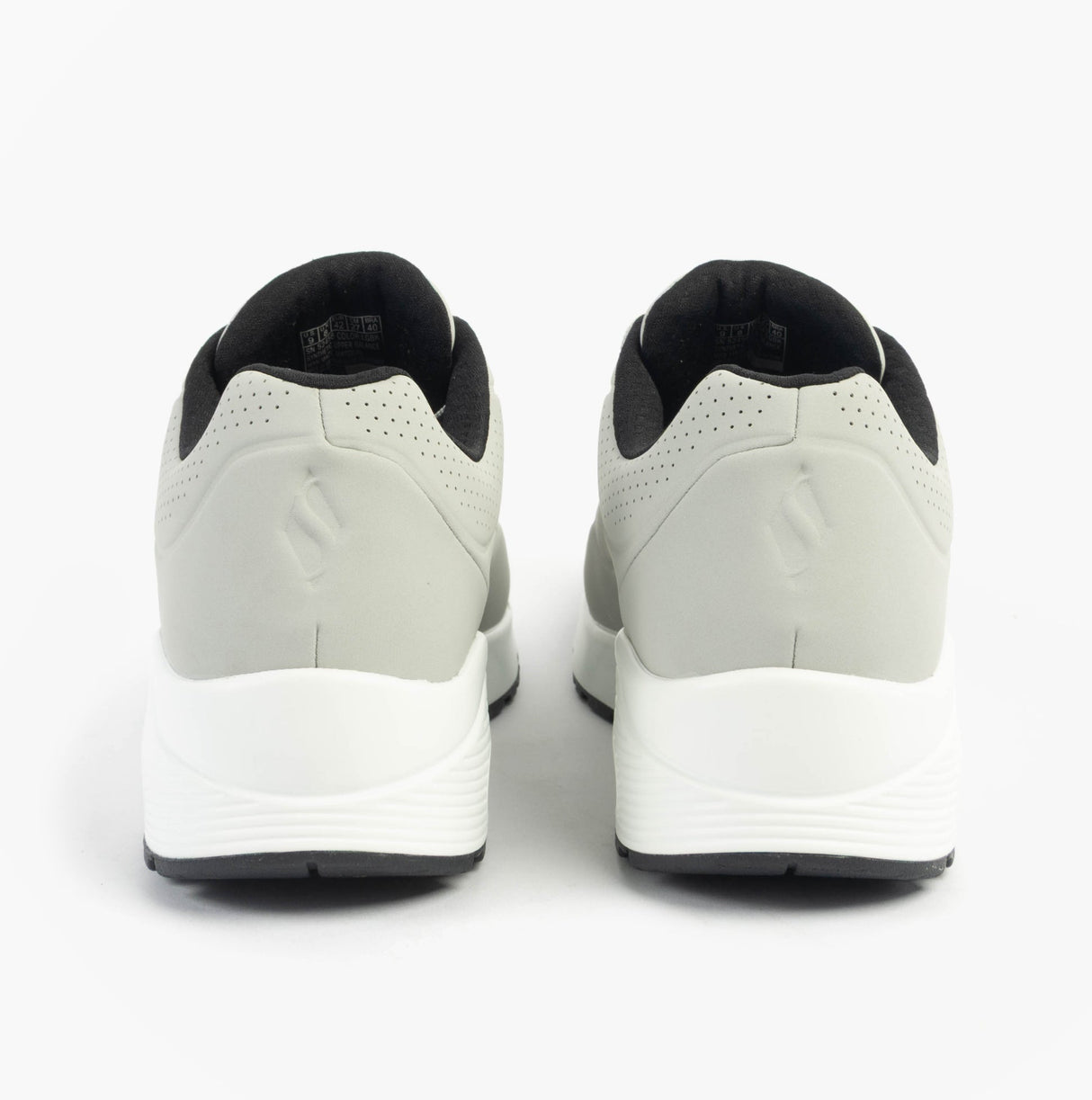 Skechers 52458/LGBK UNO - STAND ON AIR Mens Trainers Light Grey/Black