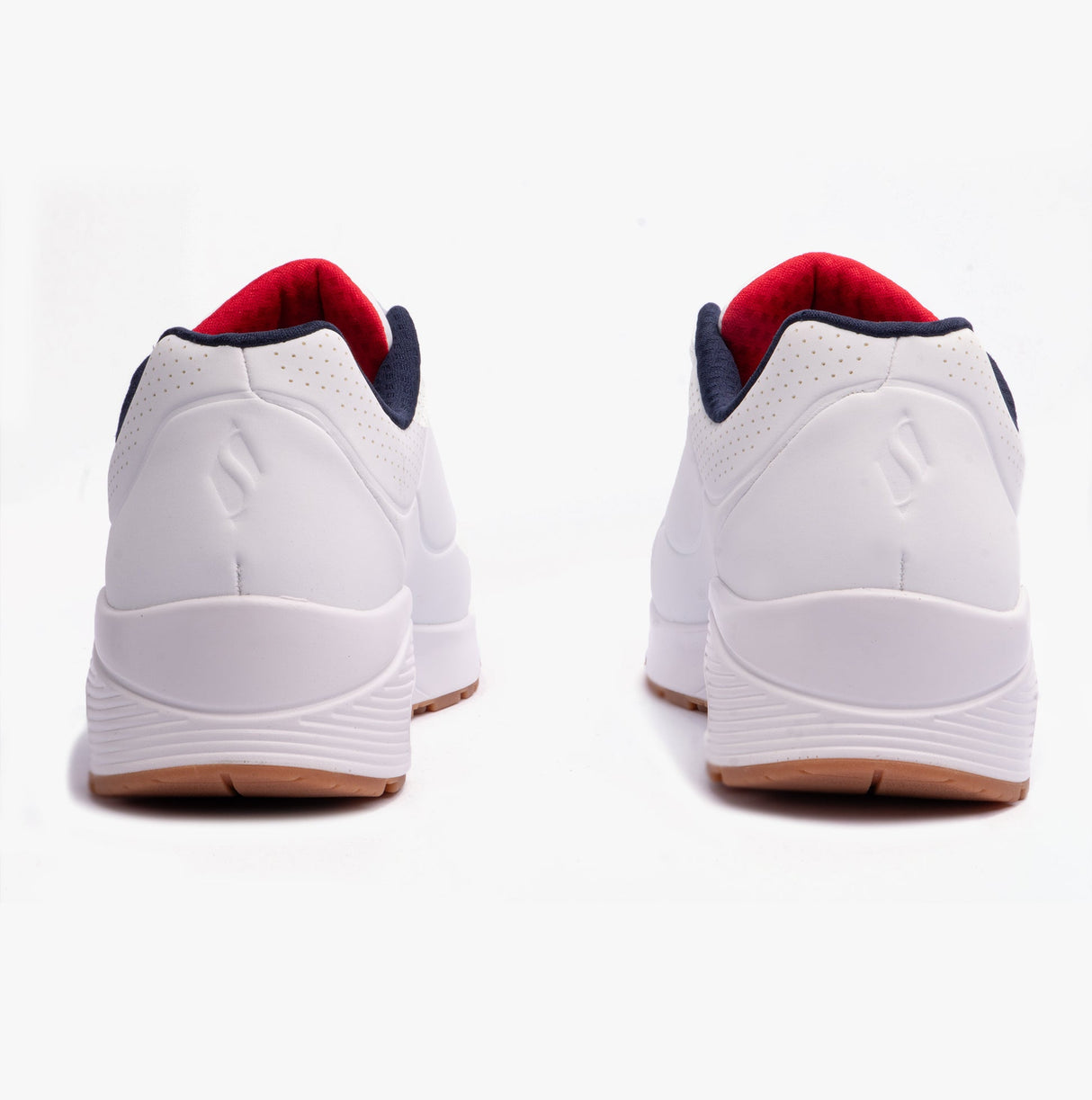 Skechers 52458/WNVR UNO - STAND ON AIR Mens Trainers White/Red