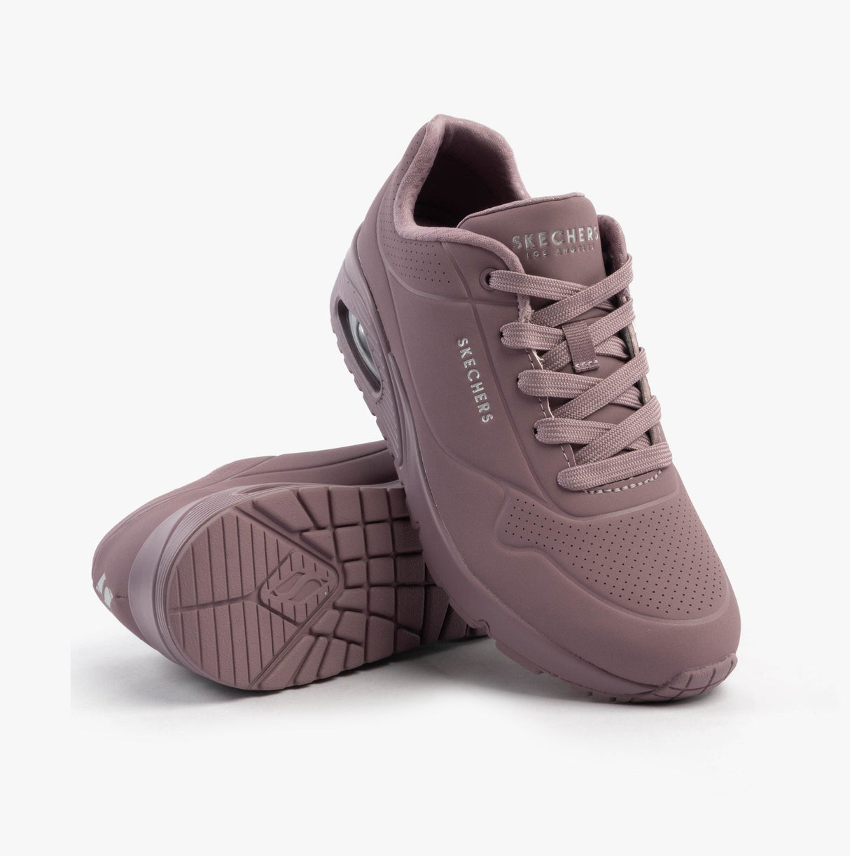 Skechers 73690/DKMV UNO - STAND ON AIR Womens Trainers Dark Mauve