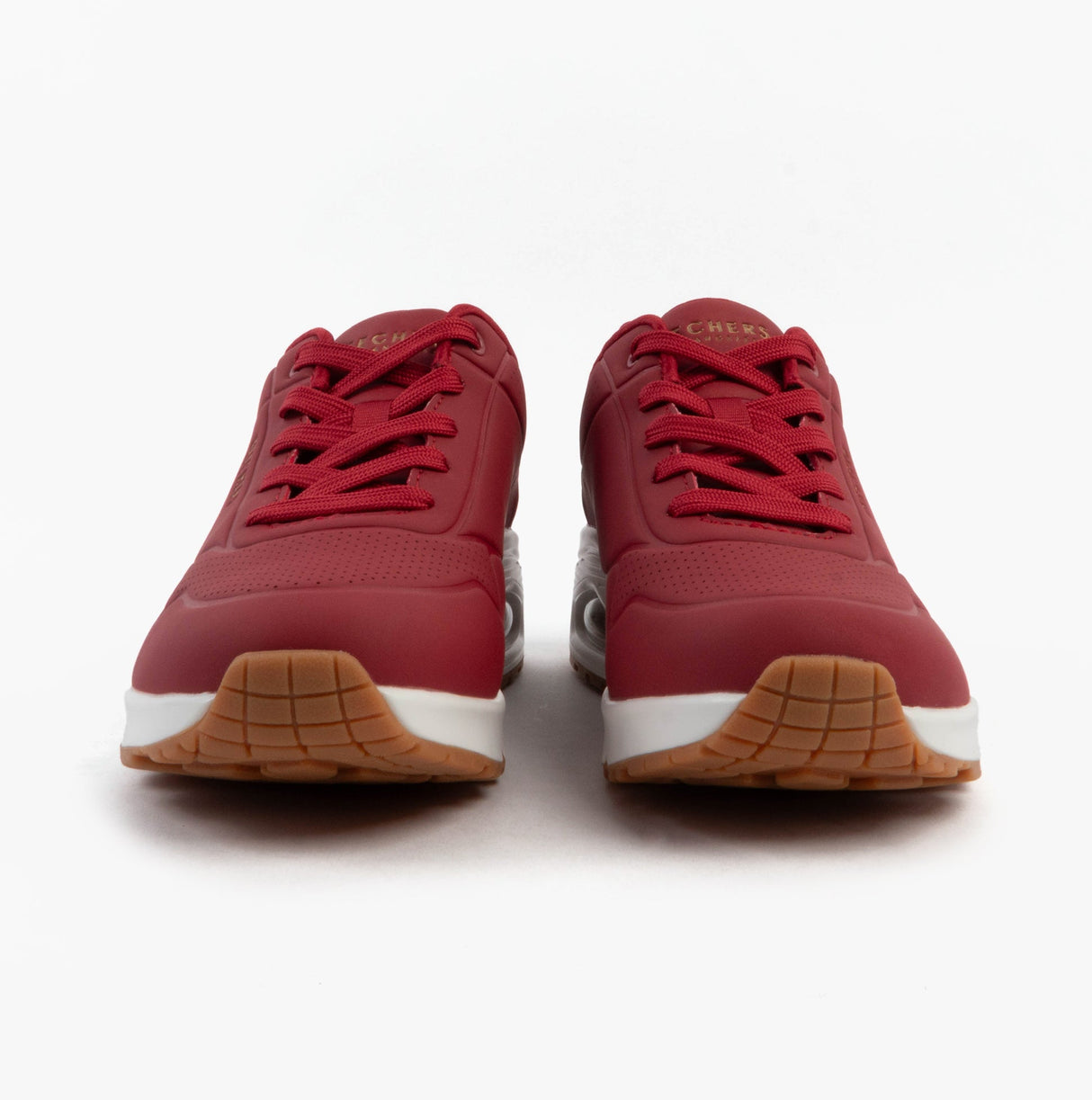 Skechers 73690/DKRD UNO - STAND ON AIR Womens Trainers Dark Red