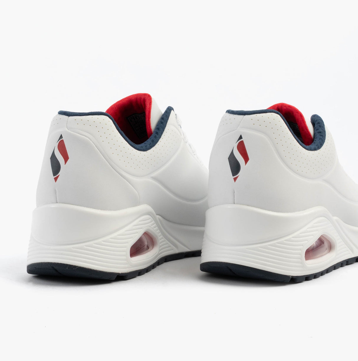 Skechers 73690/WNVR UNO - STAND ON AIR Womens Trainers White/Red