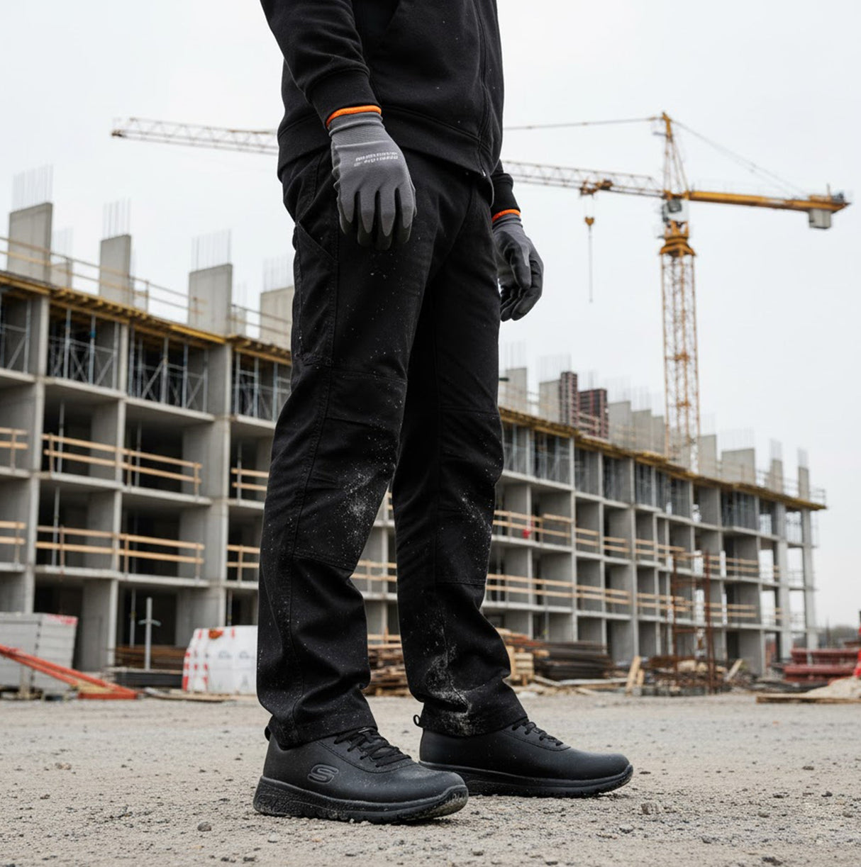 Skechers Work 108010EC MARSING - GMINA SR Womens Occupational Trainers Black