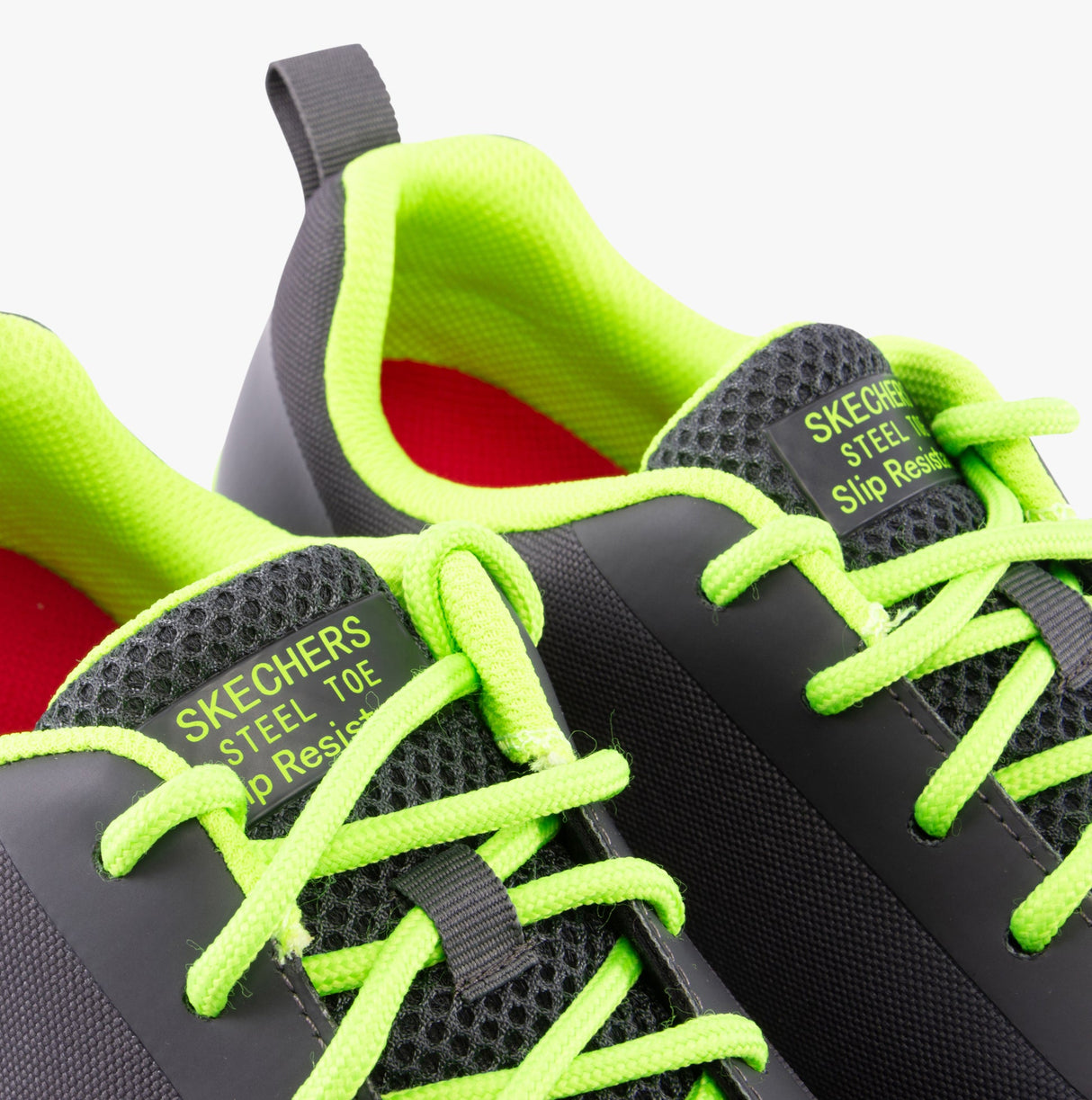 Skechers Work 200086EC ARCH FIT SR - RINGSTAP Mens Safety Trainers Charcoal/Lime