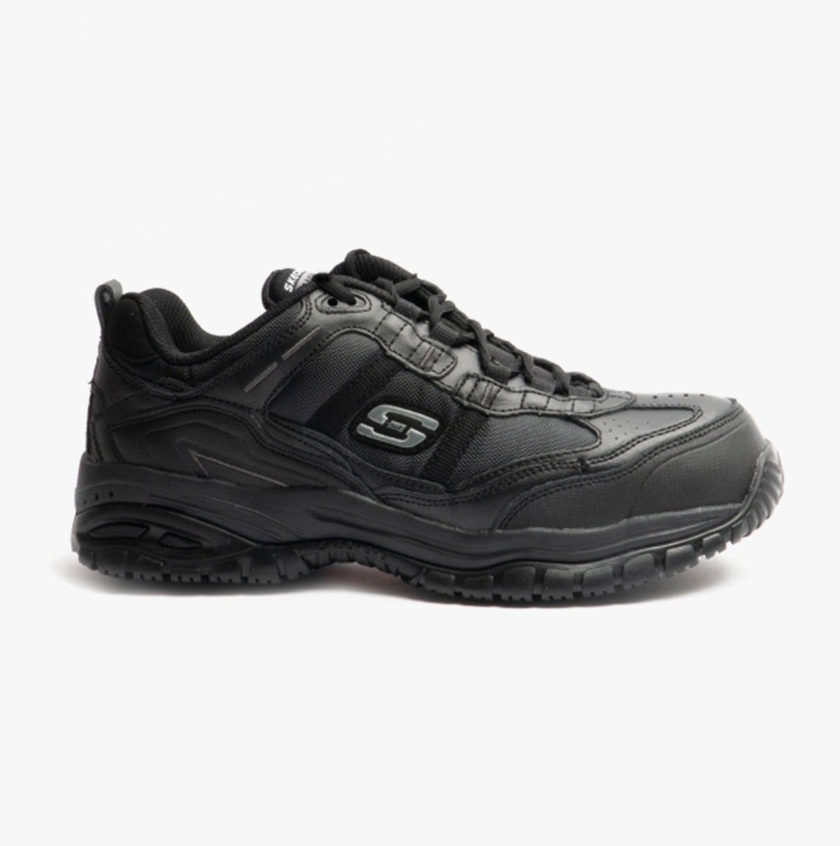 Skechers Work 77013EC/BLK SOFT STRIDE-GRINNEL Mens Safety Trainers Black