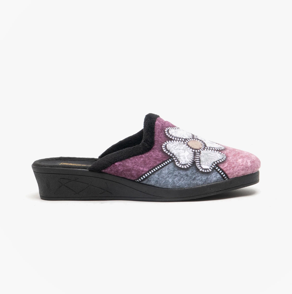Sleepers KIMBERLY Womens Mule Slippers Black Multi